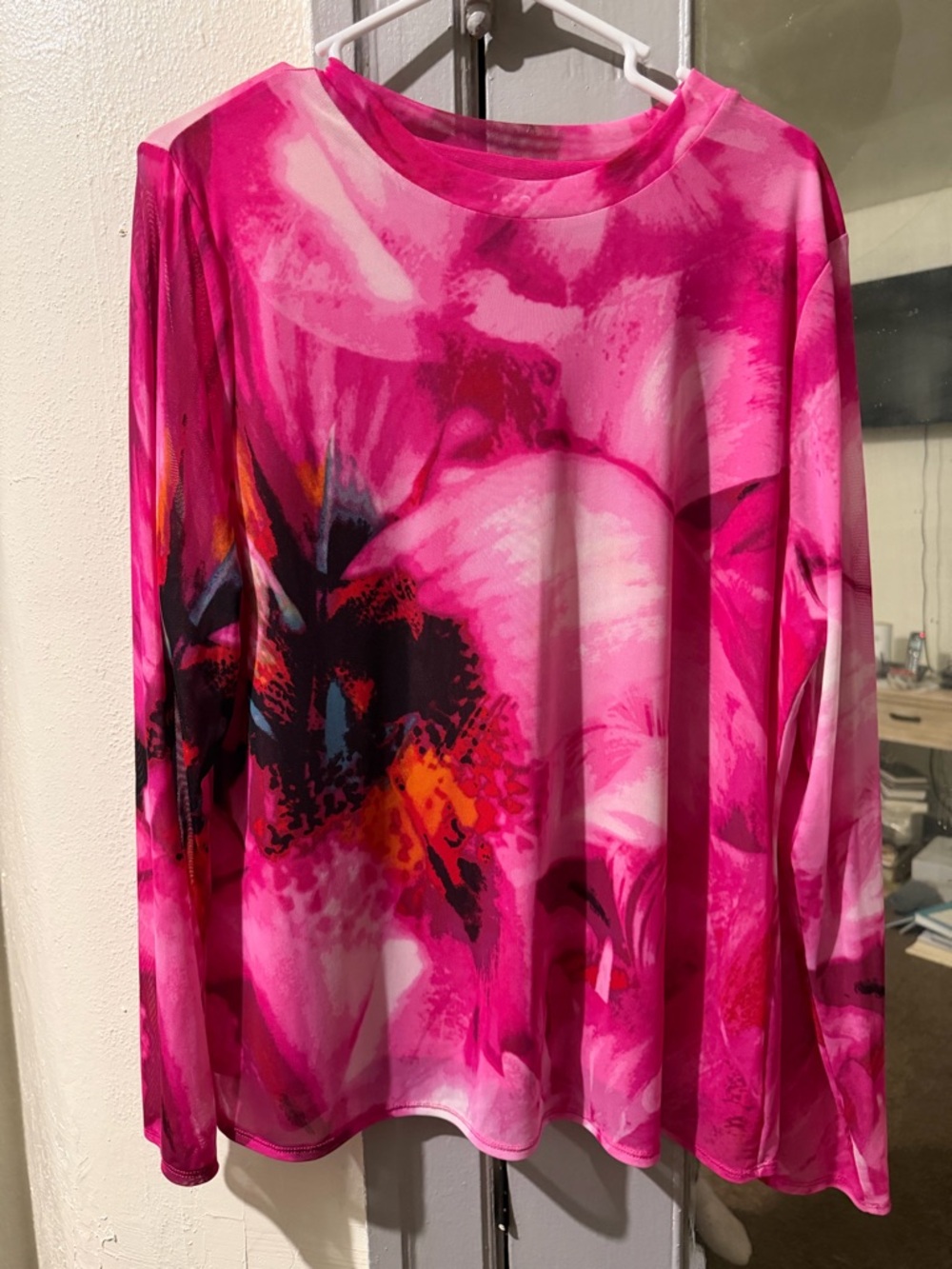 INC multicolor lightweight blouse